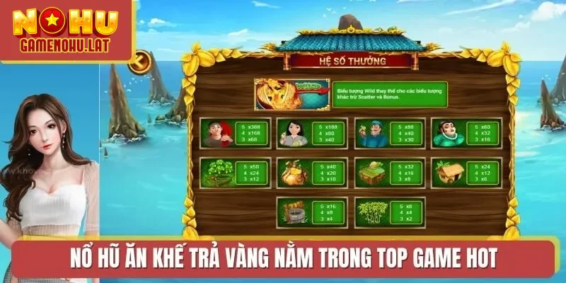 Nổ Hũ Ăn Khế Trả Vàng nằm trong top game hot